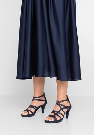 Marco Tozzi Plateausandaler - dark blue