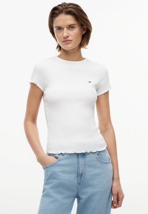Tommy Jeans, DW0DW22782 - T-shirt basic - ecru
