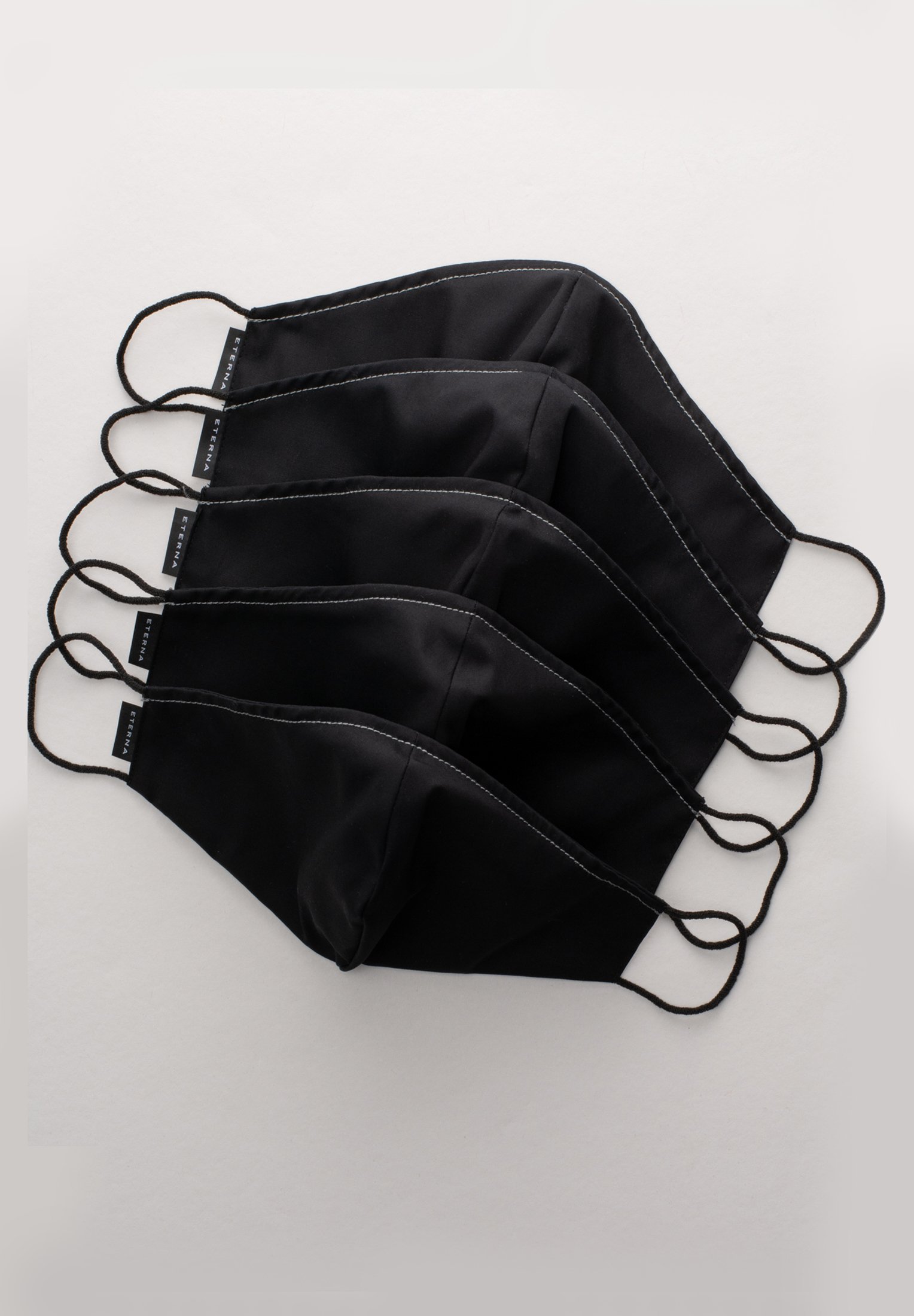 Eterna 5 PACK - Stoffen mondkapje - schwarz/zwart - Zalando.nl