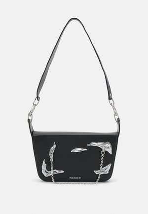 Published By ISLAND FLAP BAG - Cross body bag - black and chrome