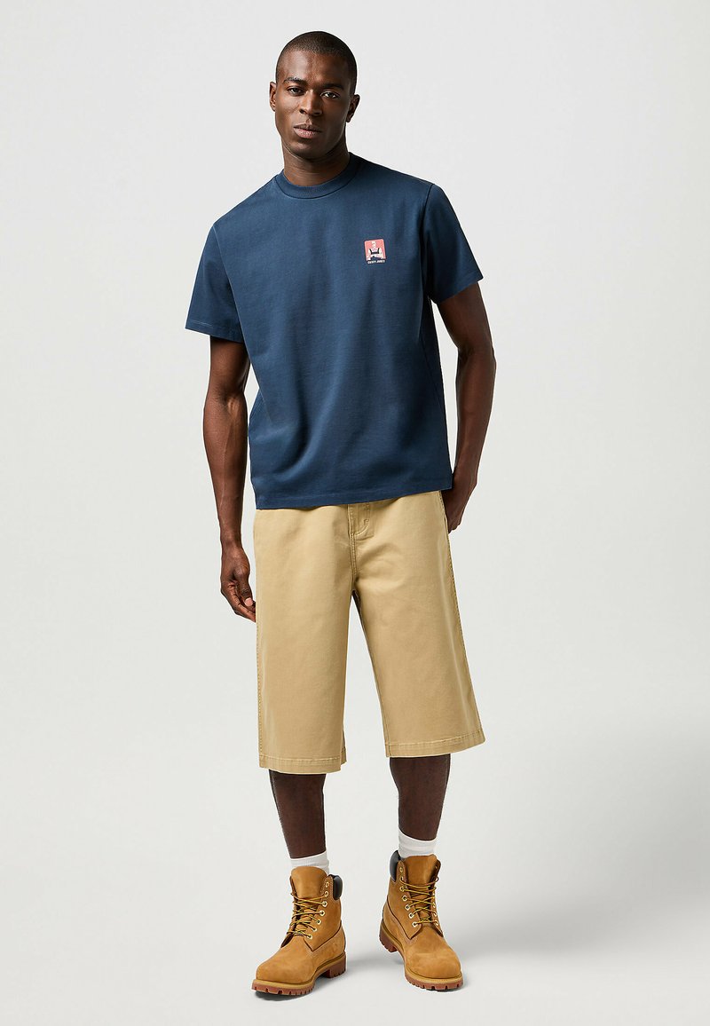 Wrangler T-shirt print blauw Wrangler T-shirt print blauw