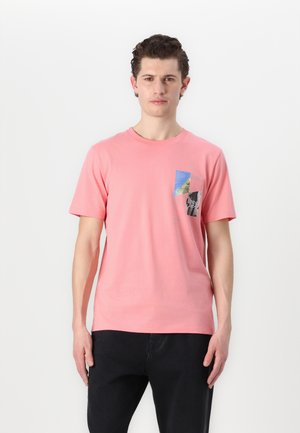 TOM TAILOR DENIM T-Shirt print - peach pink