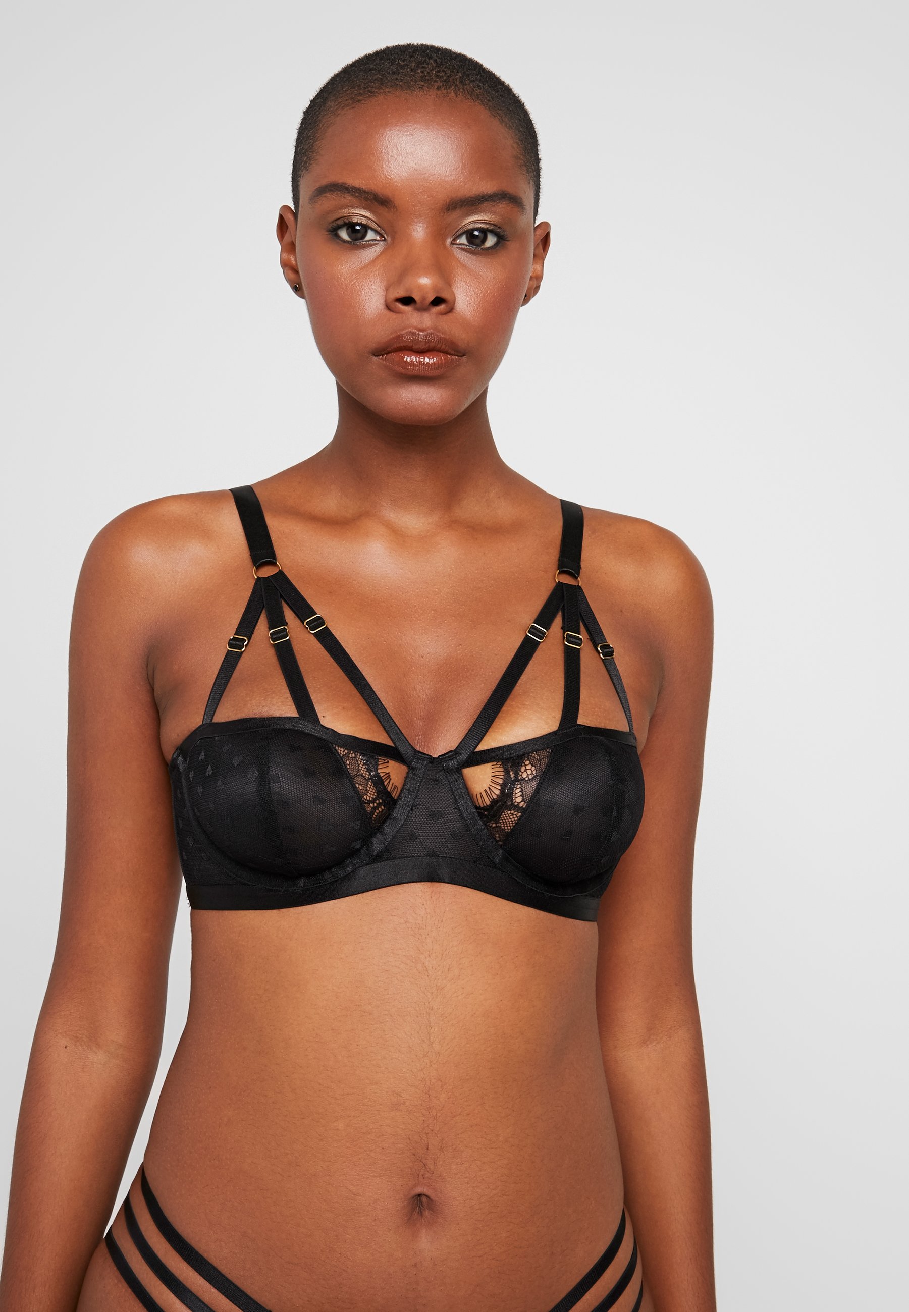 strappy front bra