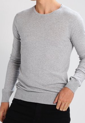 Strickpullover - mottled grey