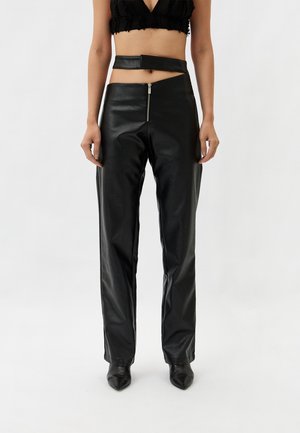 DECONSTRUCTED - Leather trousers - black