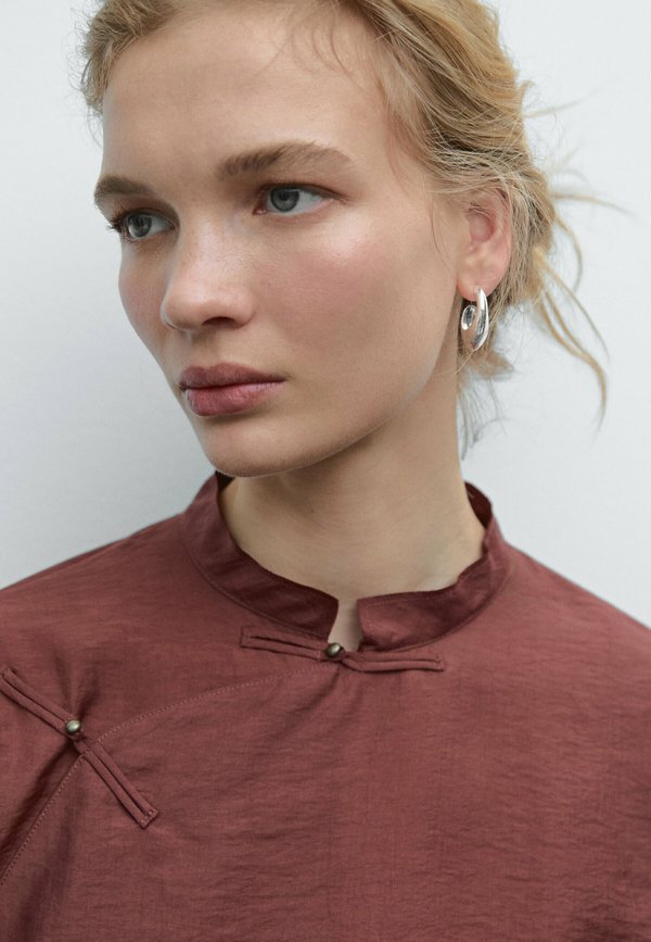 FLOWING  - Button-down blouse - bordeaux2