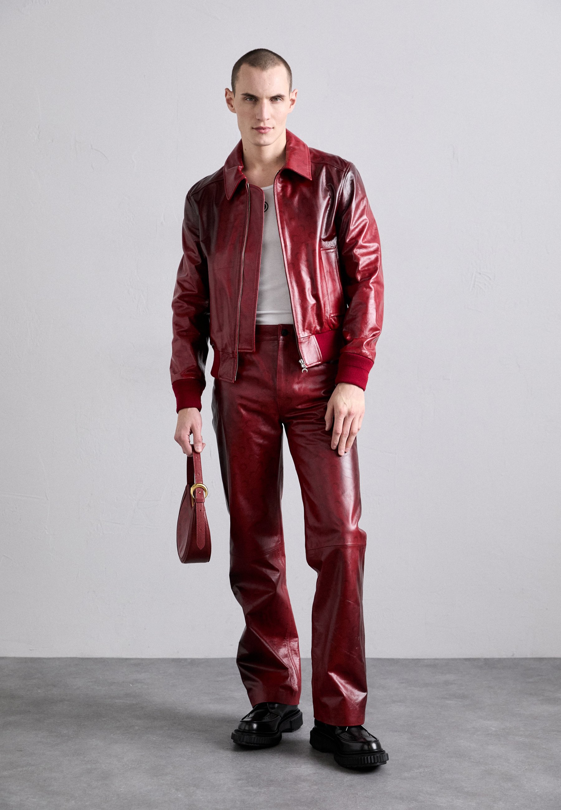 MARINE SERRE MOON AIRBRUSHED MAVERICK - Bomber Jacket - red