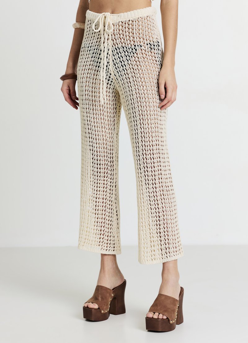 Calliope GINNICO - Pantalon classique - ecru chiaro