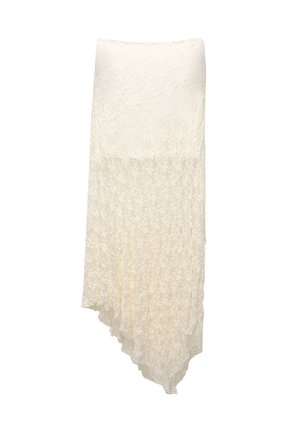 PULL&BEAR ASYMMETRIC  MIDI  - Suknja A kroja - beige