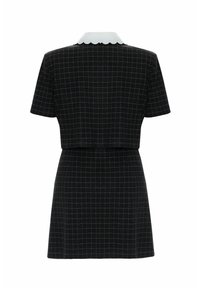 adL ROUND COLLOR PUCKET DETAILED - Shirt dress - plaid anthracite