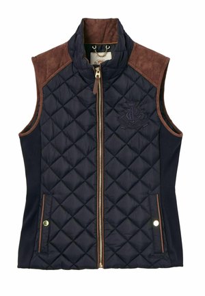 REGULAR FIT - BRAEMAR LUXE SHOWERPROOF DIAMOND QUILTED - Weste - navy