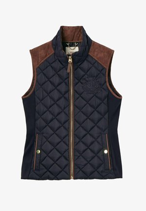 Tom Joule REGULAR FIT - BRAEMAR LUXE SHOWERPROOF DIAMOND QUILTED - Bodywarmer - navy