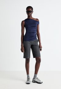 Weekday HERA DRAPE - Débardeur - dark blue