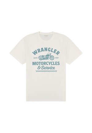 Wrangler, WRANGLER T-SHIRT AMERICANA - T-shirt con stampa - weiss