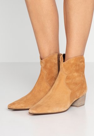 Bottines de cowboy / motard - beige