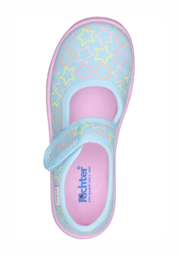 MIA – Riemchenballerina – turquoise printstars