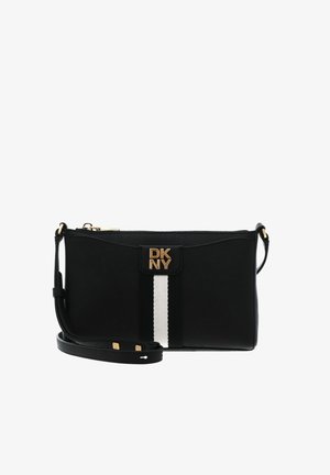 DKNY, NURI TOP ZIP CROSSBODY - Sac bandoulière - blk gold