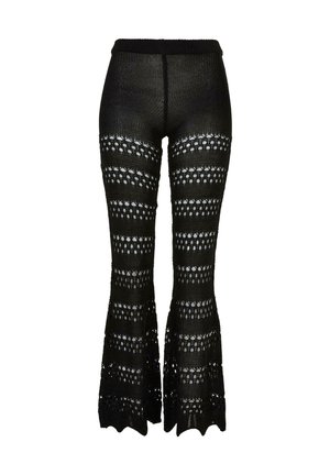 Urban Classics FLARED CROCHET - Nohavice - black