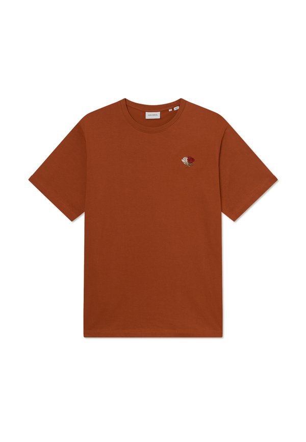 CLYDE - Print T-shirt - cognac2