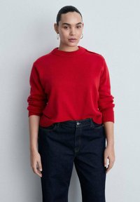 Mango WITH JEWEL BUTTONS - Pulover - red