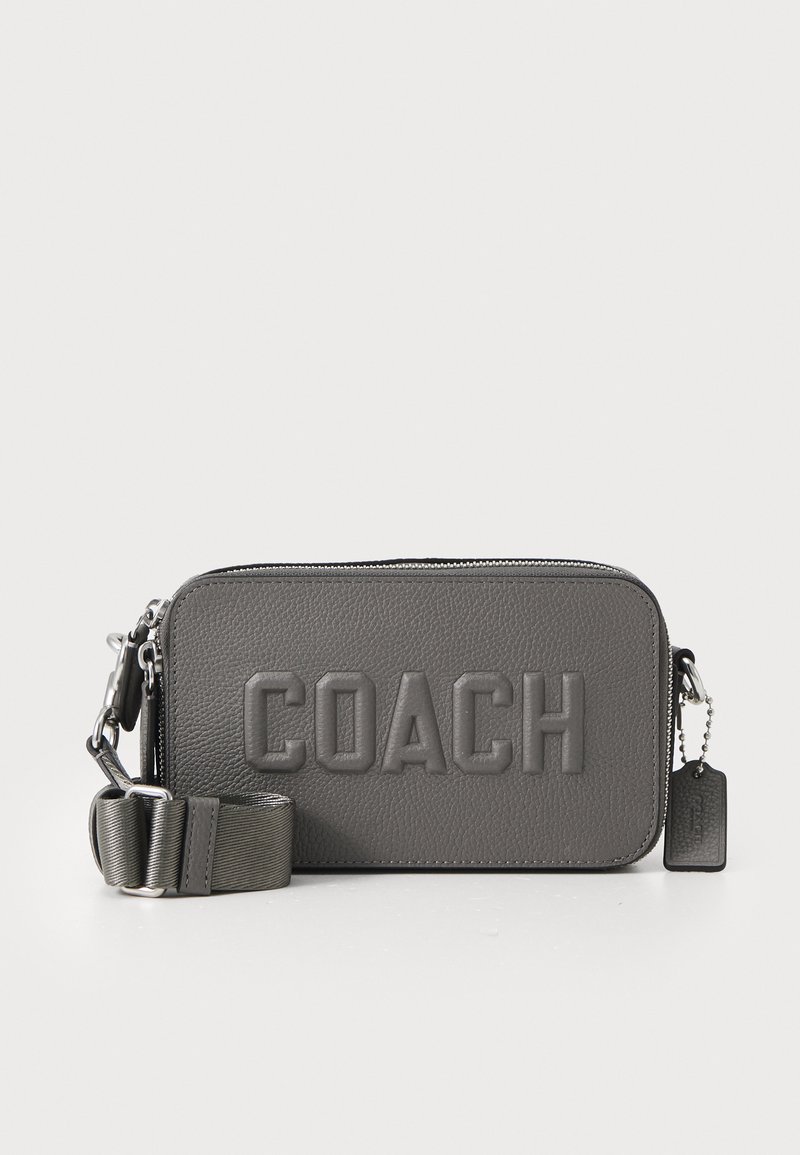 COACH CHARTER SLIM CROSSBODY - Cross body bag - charcoal/black - Zalando