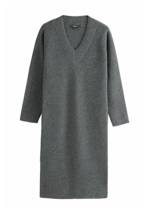 REGULAR FIT  - Svetríkové šaty - charcoal grey