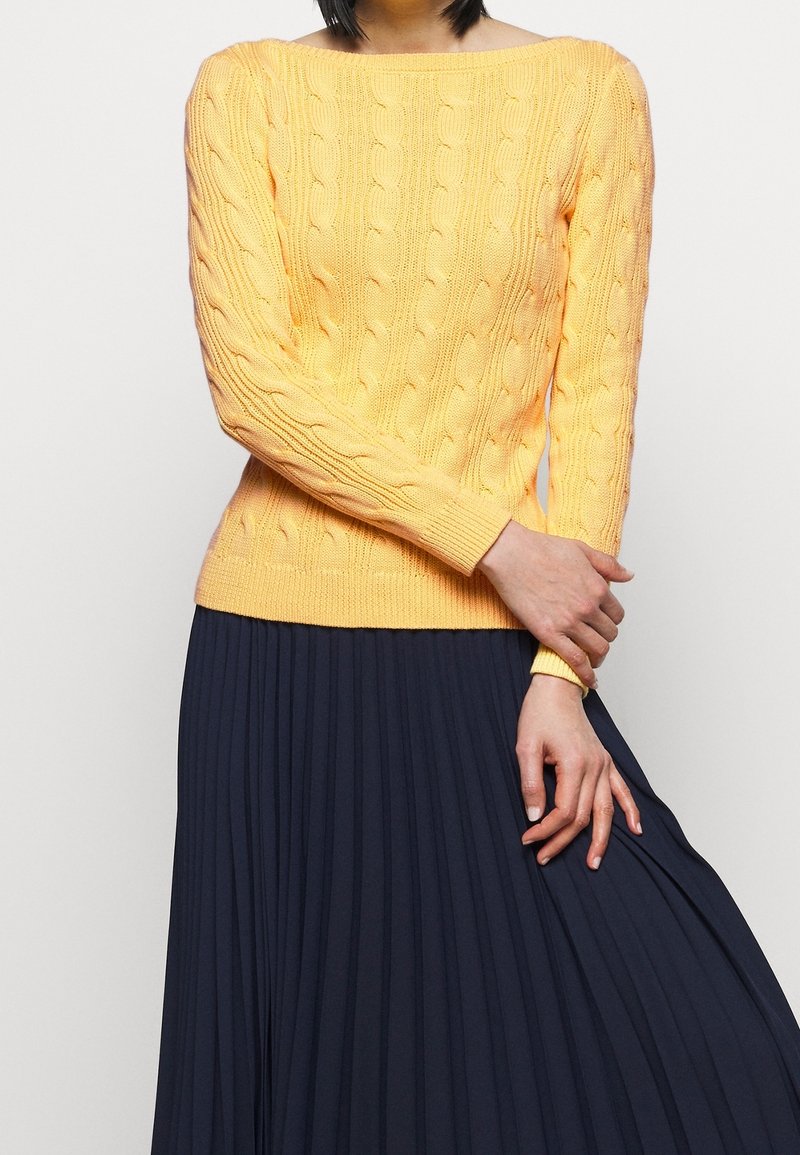 Lauren Ralph Lauren Stickad tröja - yellow