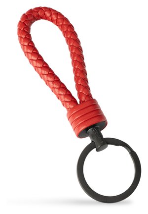 SCHLÜSSELANHÄNGER MIT EDELSTAHL SCHLÜSSELRING - Keyring - rot
