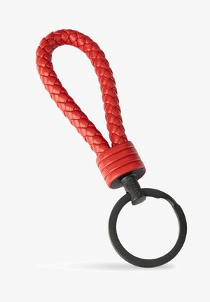 SERASAR, SCHLÜSSELANHÄNGER MIT EDELSTAHL SCHLÜSSELRING - Keyring - rot