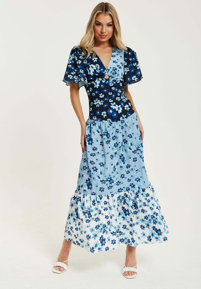 Liquorish FLORAL PRINT MIDI IN - Maxi dress - multi coloured