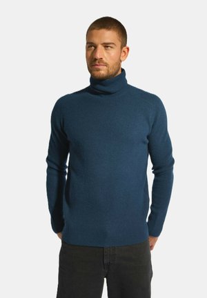 Just Cashmere GYALWA TURTLENECK - Jersey de punto - blue oil