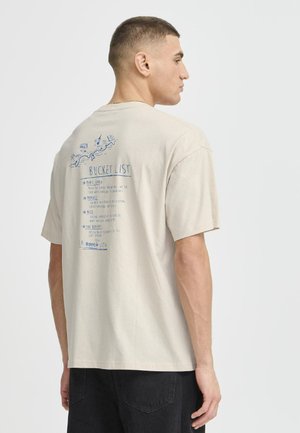 Solid SDORRICK - Print T-shirt - oatmeal