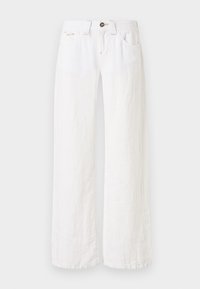 BDG KAYLA LOWRIDER LINEN PANTS - Chino hlače - white