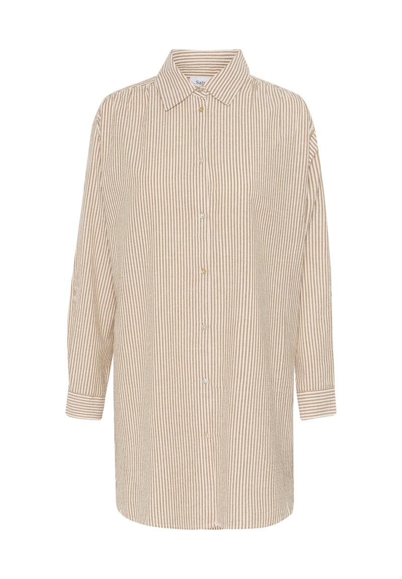 Saint Tropez Overhemdblouse cognac Saint Tropez Overhemdblouse cognac