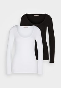 2 PACK - Langarmshirt - black/white