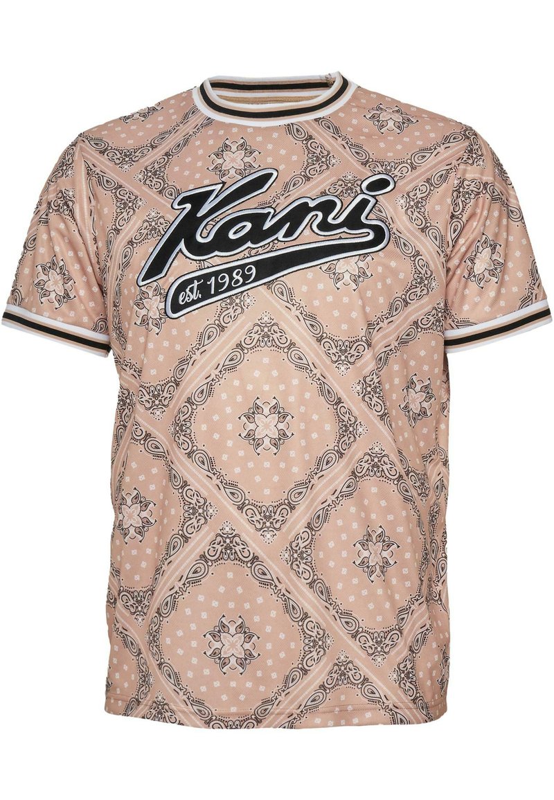 Karl Kani T-shirt print zandkleur Karl Kani T-shirt print zandkleur