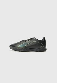 Puma ULTRA 6 PLAY - Turf football boots - black/fizzy light/green terrain