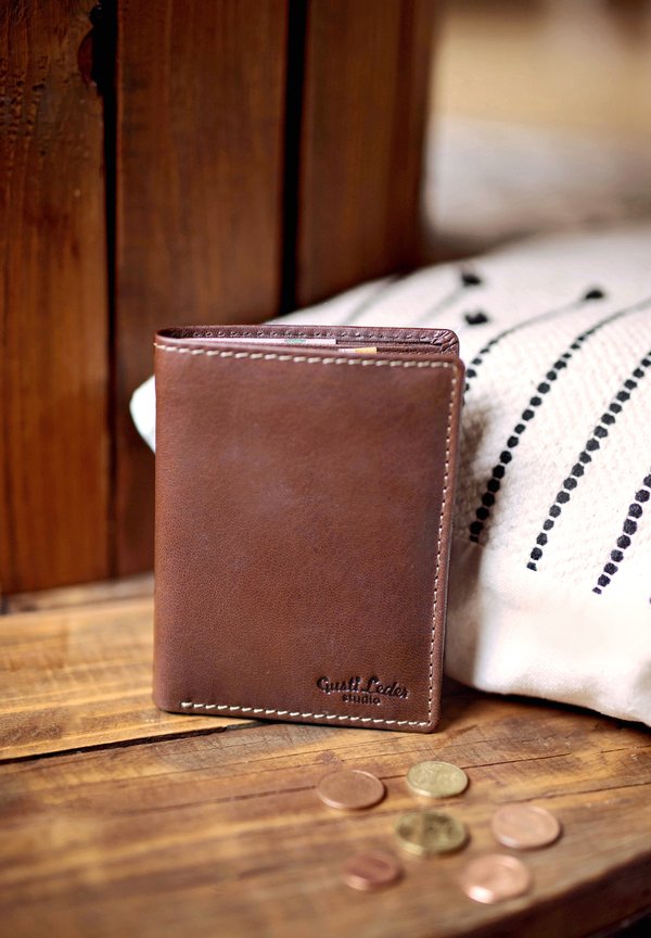 MACON - Geldbörse - dunkelbraun  ziegenleder