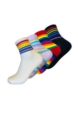 4 PACK PRIDE - Socken - black white pink red