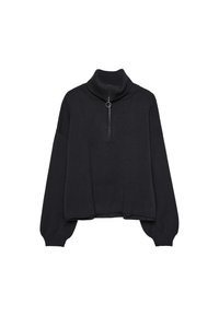 WITH ZIP - Striktrøje - black