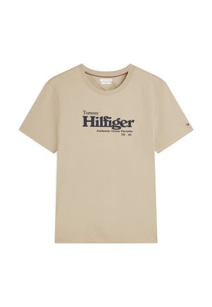 Tommy Hilfiger, NAUTICAL CHEST GRAPHIC TEE BRAND LOVE - Trükipildiga T-särk - batique khaki
