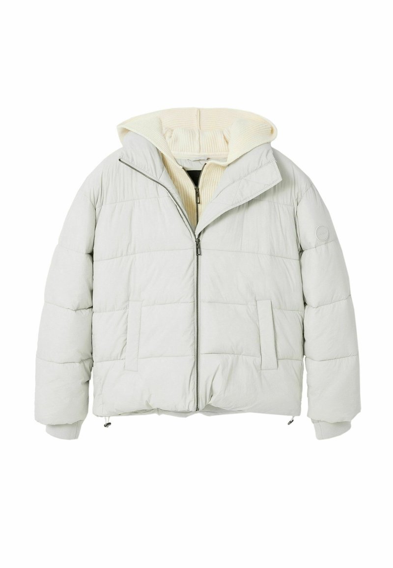 Desigual Winterjas lichtblauw denim