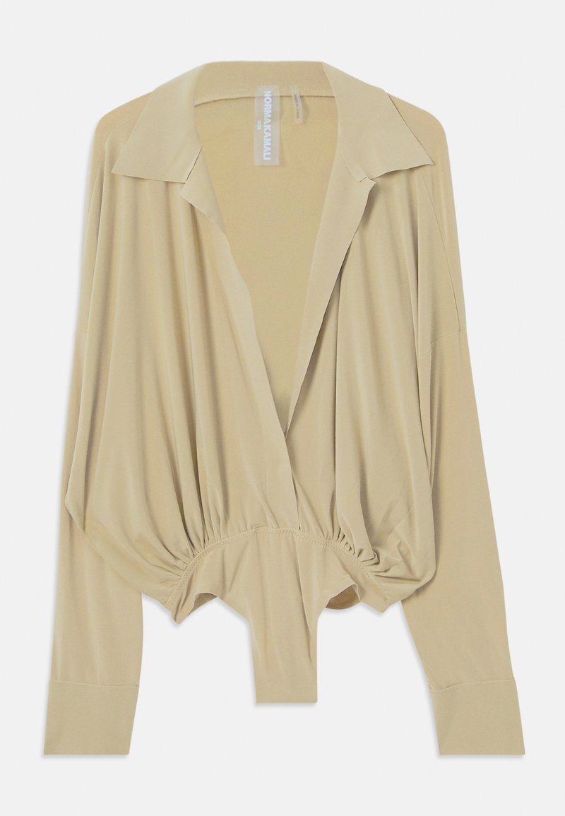 Norma Kamali Longsleeve goudkleurig