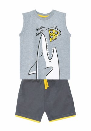 SHARK  PIZZA SET - Shorts - grau