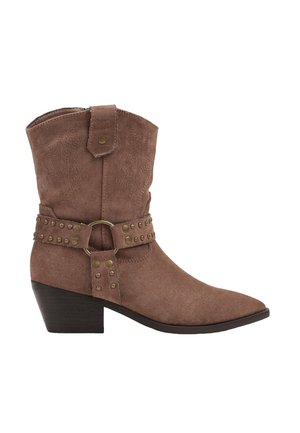 Bottines de cowboy / motard - taupe