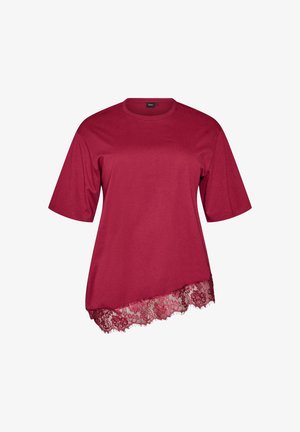 Zizzi, T-shirts print - rot