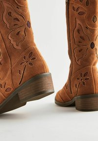 Next REGULAR FIT - Cowboy- / Bikerboots - tan brown suede