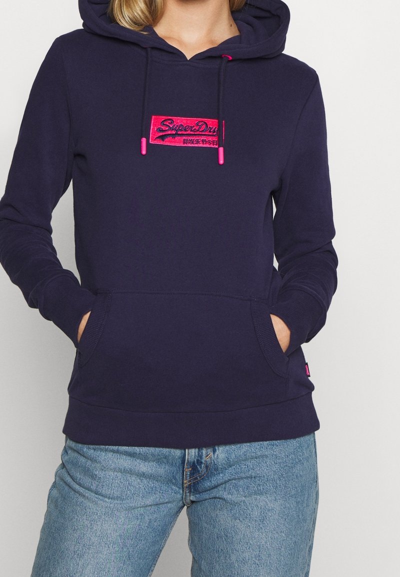 Superdry & Co Felpa con cappuccio - dark blue
