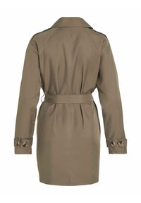 VILA TAILLENGÜRTEL - Šineļveida mētelis - walnut