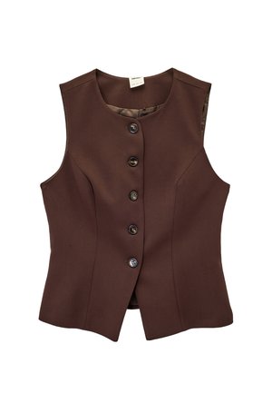 Vest - brown